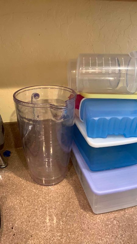 View 3 of PLASTIC PITCHER, AND FOOD STORAGE ITEMS