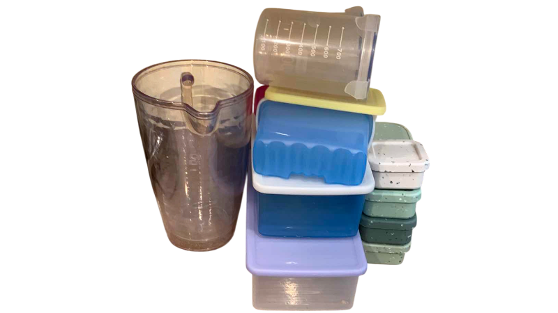 View 1 of PLASTIC PITCHER, AND FOOD STORAGE ITEMS