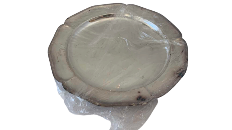 View 1 of WM. ROGERS SILVER PLATED PLATE 716