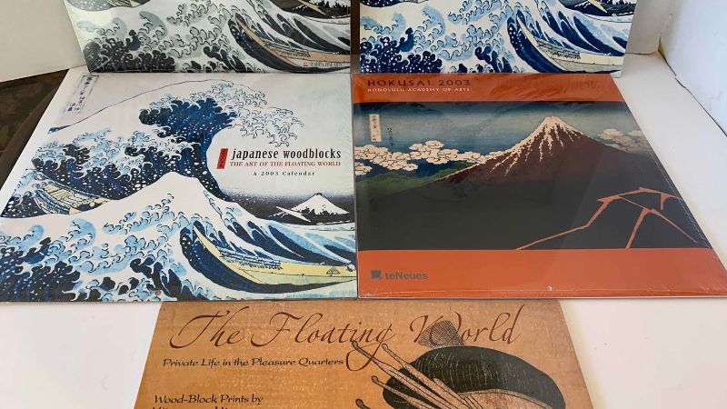 View 3 of FIVE JAPANESE WOOD BLOCK CALENDARS