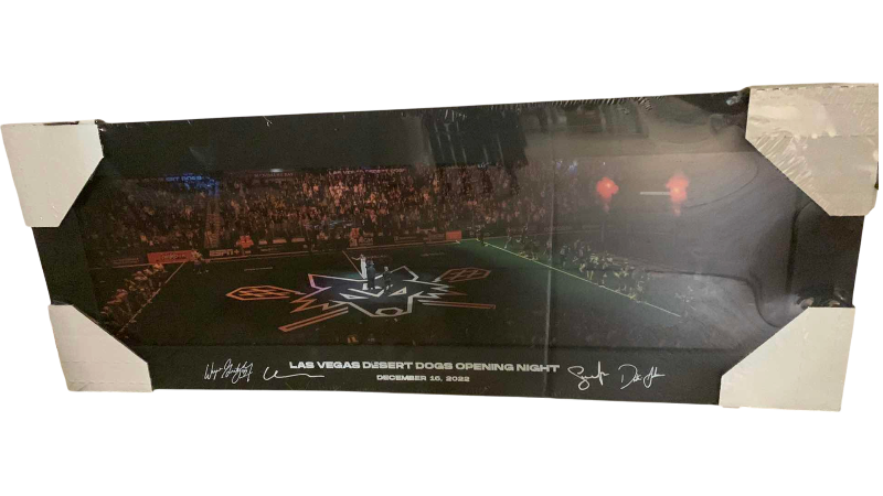 View 1 of LAS VEGAS DESERT DOGS OPENING NIGHT PANORAMIC PICTURE 32“ X 12“