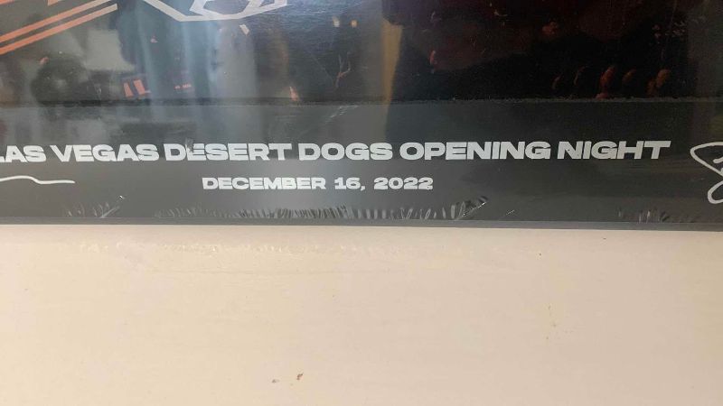 View 2 of LAS VEGAS DESERT DOGS OPENING NIGHT PANORAMIC PICTURE 32“ X 12“