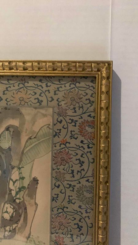 View 4 of ANTIQUE ASIAN PAINTING ON SILK 20“ X 12“