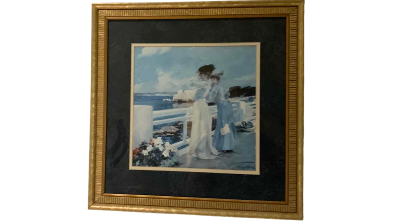 View 1 of “THE SEAGULLS” PRINT BY ALBERT PIERRE RENÉE MAIGNAN , 19” X 19”
