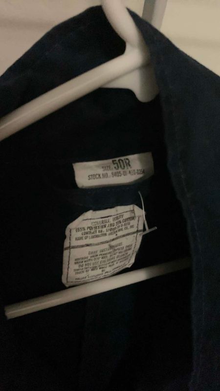 View 4 of PAIR OF UNITED STATES NAVY OVERALLS SIZE 50 R ORIGINAL