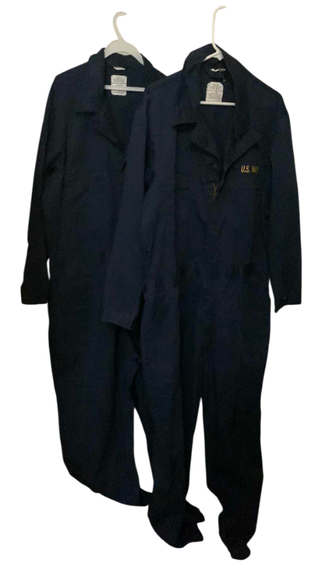 View 1 of PAIR OF UNITED STATES NAVY OVERALLS SIZE 50 R ORIGINAL