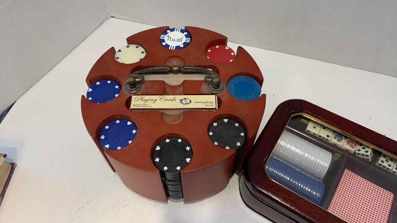 View 2 of POKER CHIPS AND CARD PLAYING SETS