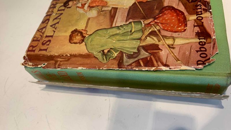 View 3 of VINTAGE "TREASURE ISLAND" BY ROBERT LEWIS STEVENSON AND "RIDE WITH ME" BY THOMAS COSTAIN