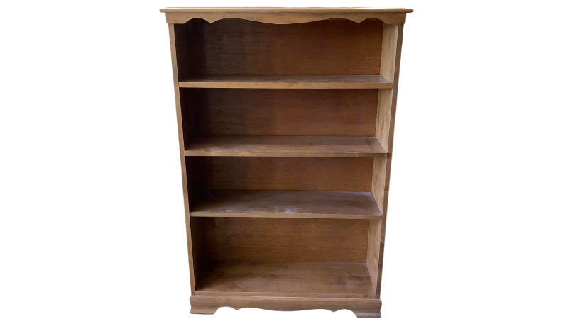 View 1 of WOODEN BOOKCASE 33“ X 11“ H 49”