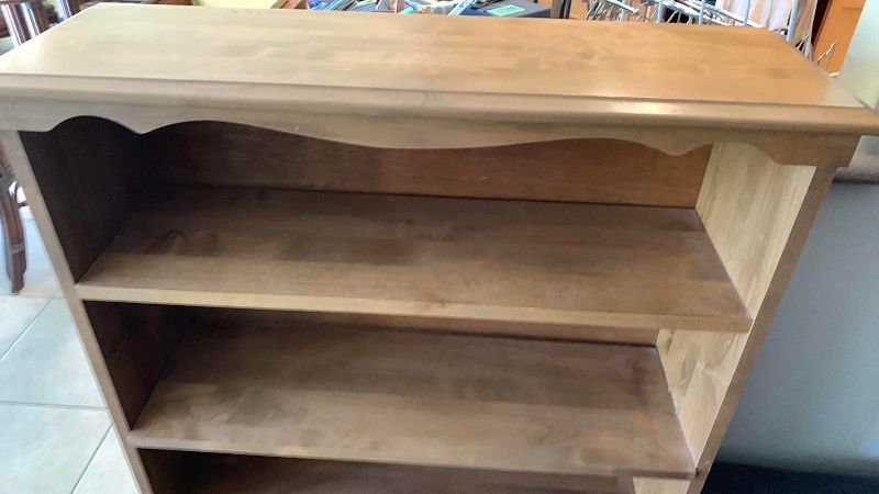 View 2 of WOODEN BOOKCASE 33“ X 11“ H 49”