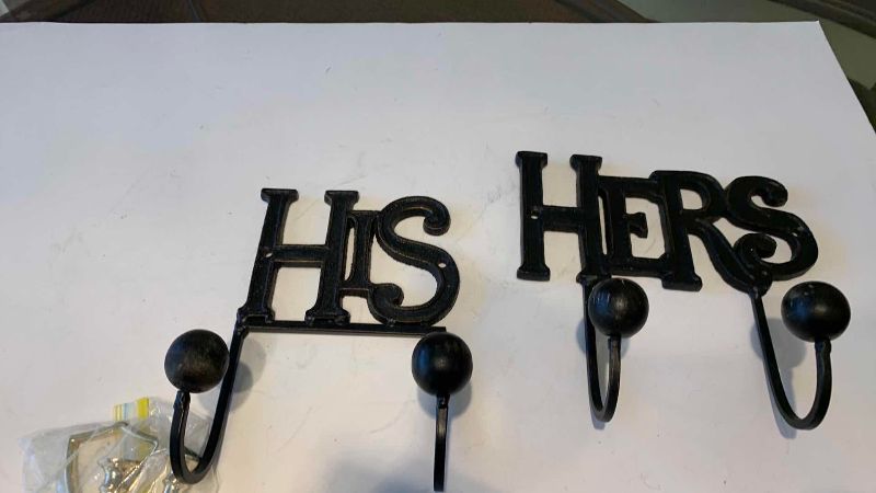 View 2 of COAT HANGING HOOKS AND DOORSTOPS