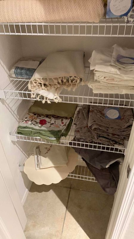View 2 of CONTENTS OF LINEN CLOSET