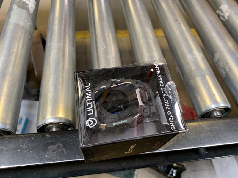 Photo 1 of ULTIMAL Rugged Case with Band for Apple Watch Band 45mm,Compatible with Apple Watch Series 9/8/7 45mm Band Men,Military Grade Shockproof Bumper Cover for iWatch Tactical Band Men (45mm, Black)