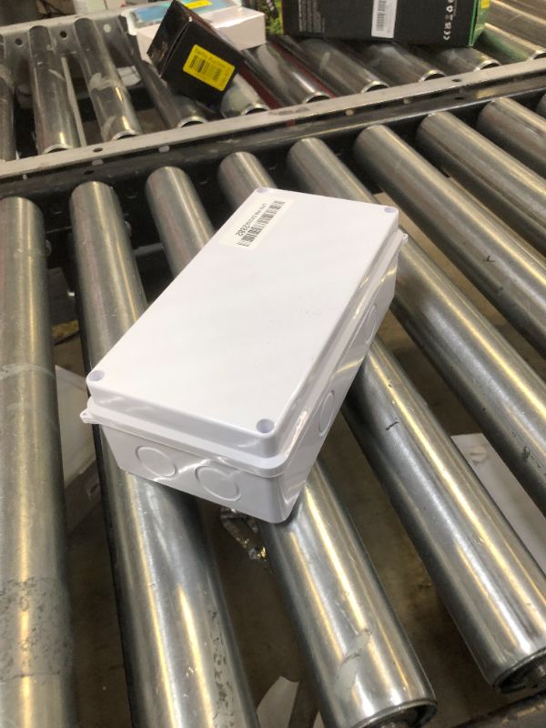 Photo 1 of LeMotech Junction Box, Electrical Box IP65 Water Resistant Dustproof ABS Plastic Project Enclosure for Electronics White 7.9 x 3.9 x 2.8 inch
