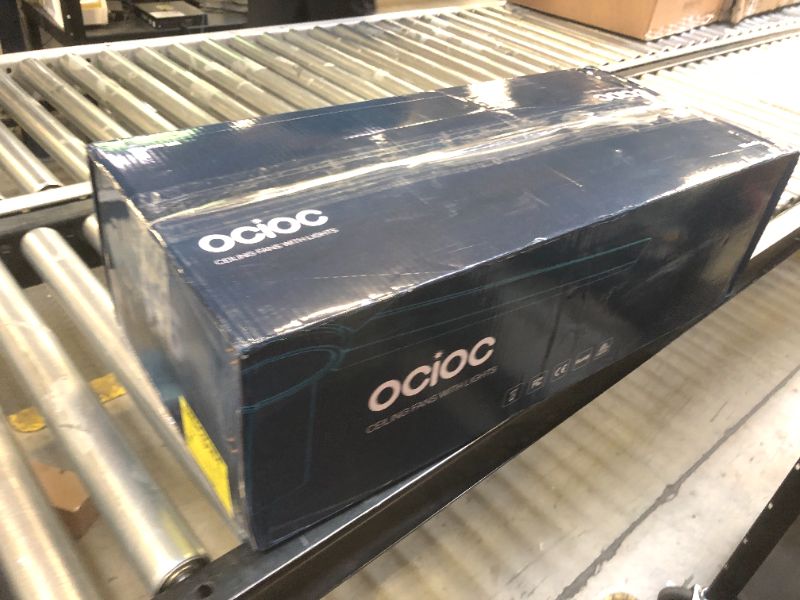Photo 1 of ocioc 52 inch Ceiling Fans with Lights, Large Air Volume Ceiling Fans with Reversible Quiet DC Motor and Remote?White?