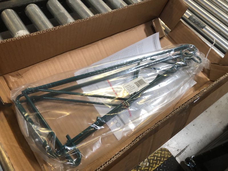 Photo 1 of Focus Foodservice FWB18DG Direct Mount Wall Bracket, for Wire Shelving, 18"D, Double, All Welded Construction, for Wet or Dry Storage, Green epoxy Finish