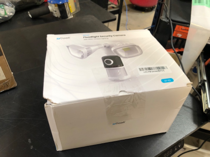 Photo 1 of ieGeek Floodlight Camera, 5MP Outdoor Home Security Light with Cameras, 5G/2.4G WiFi Wired Flood Light Cam with Smart Motion Sensor/Siren, Color Night Vision, 2 Way Audio, 24/7 Record,Works w/Alexa