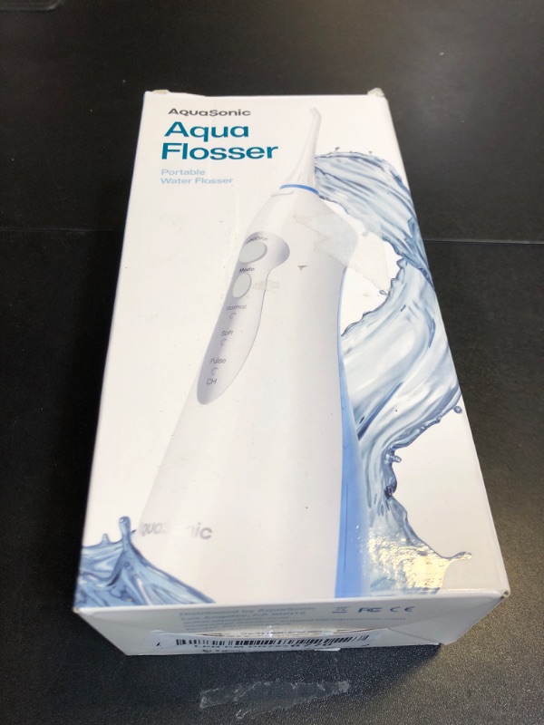 Photo 1 of AquaSonic Water Flosser - Cordless Rechargeable Water Flossers for Teeth Cleaning - Waterproof Aqua Flosser, Portable Oral Irrigator for Dental Cleaning with 5 Jet Tips – Braces Home Travel