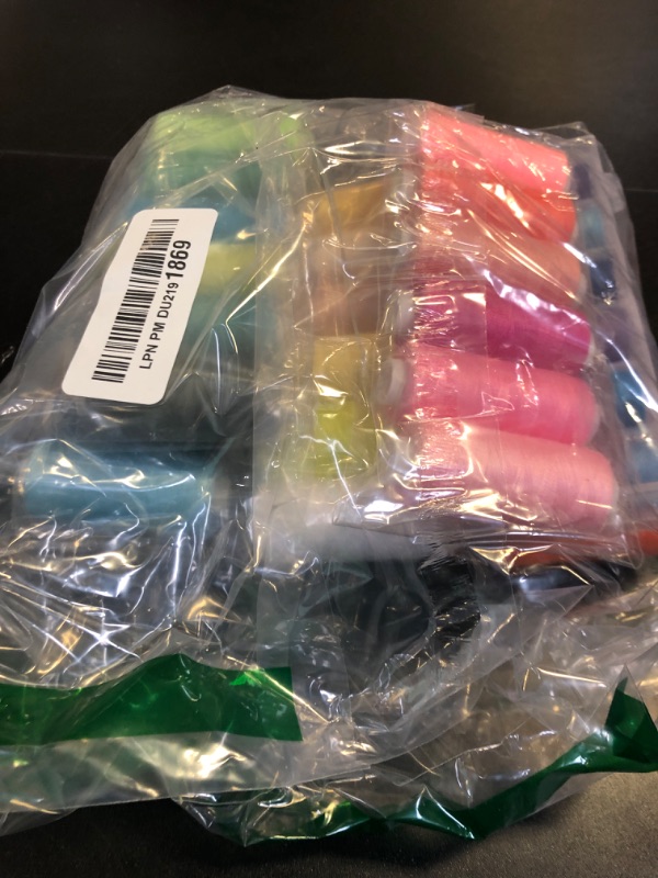 Photo 1 of 72pcs Sewing Thread kit, 36 Colors Sewing Machine Threads, Prewound Bobbins Sewing Threads Kit, Sewing Machine Thread Assortment, 400 Yards per Spools Polyester Thread