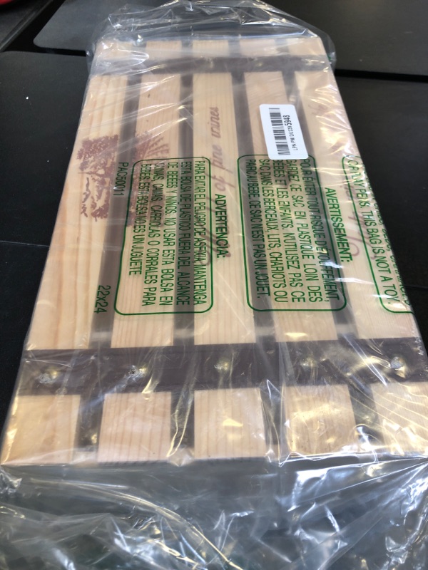 Photo 1 of Cabilock Wooden Wine Box Set -Wooden Box with Lid for Double Bottle Wine Storage,Great for Wine Accessories for Wine Lovers, Birthdays, Housewarmings & Anniversaries