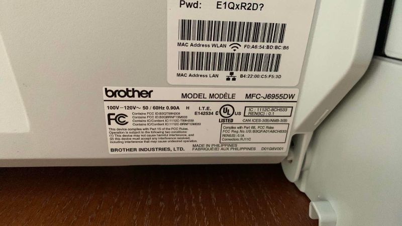 Photo 1 of BROTHER MULTI FUNCTION COPIER MODEL MFC-J6955DW