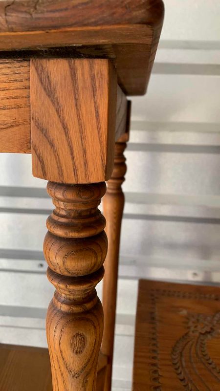 Photo 1 of 2 WOODEN TABLES 30”