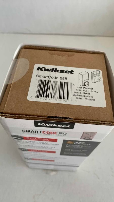 Photo 1 of KWIKSET SMARTCODE 888 TOUCHPAD ELECTRONIC DEADBOLT