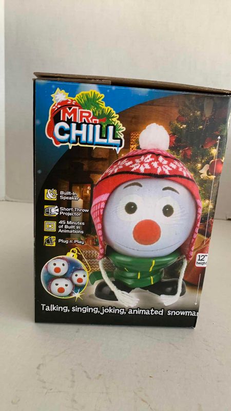 Photo 1 of MR. CHILL ANIMATED TALKING SNOW MAN