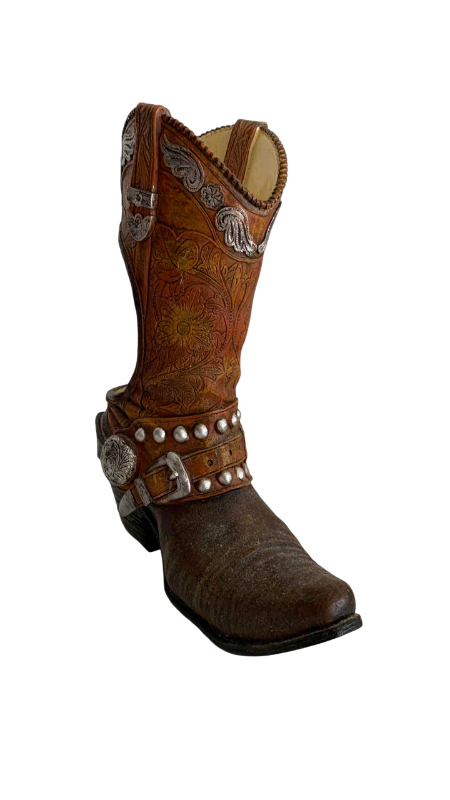 Photo 1 of VINTAGE COWBOY BOOT TOILET BRUSH HOLDER