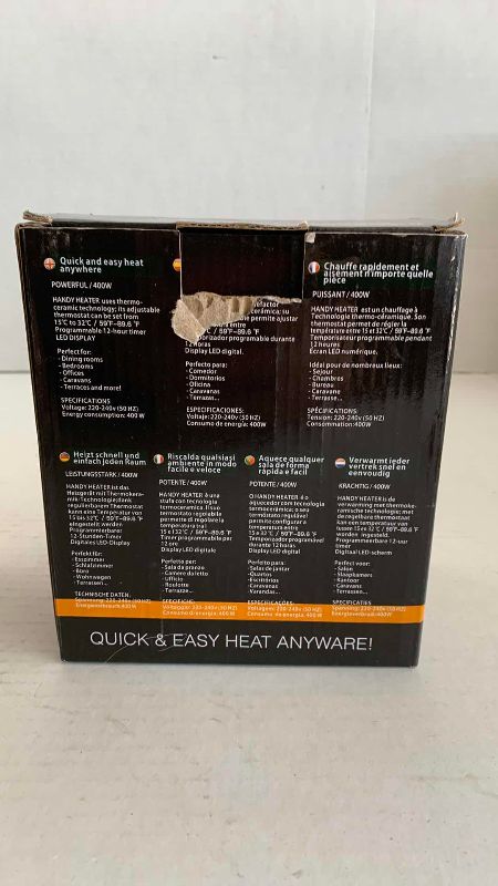 Photo 1 of DEWALT DRILL BITS AND AN INSTA HEATER 400 WATTS