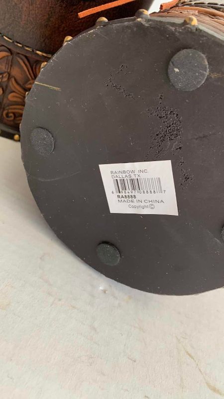 Photo 1 of 2 WESTERN THEMED TRASH CANS