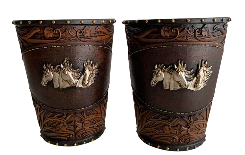 Photo 1 of 2 WESTERN THEMED TRASH CANS