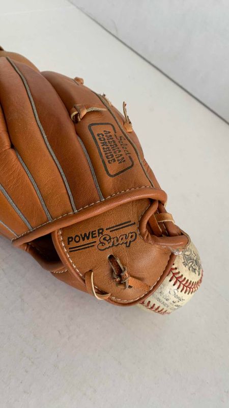 Photo 1 of WILSON BASEBALL GLOVE AND BALL