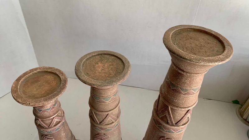 Photo 1 of 3 KOKOPELLI CANDLE HOLDERS 18”