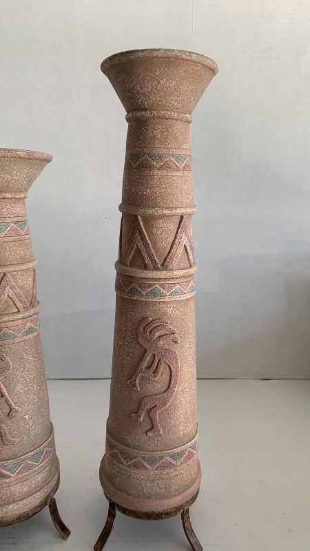 Photo 1 of 3 KOKOPELLI CANDLE HOLDERS 18”