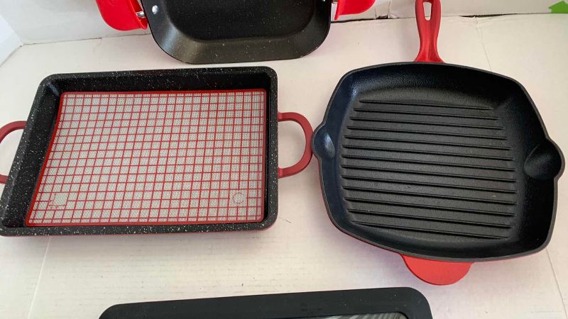 Photo 1 of 4 CAST IRON COOKWARE SET