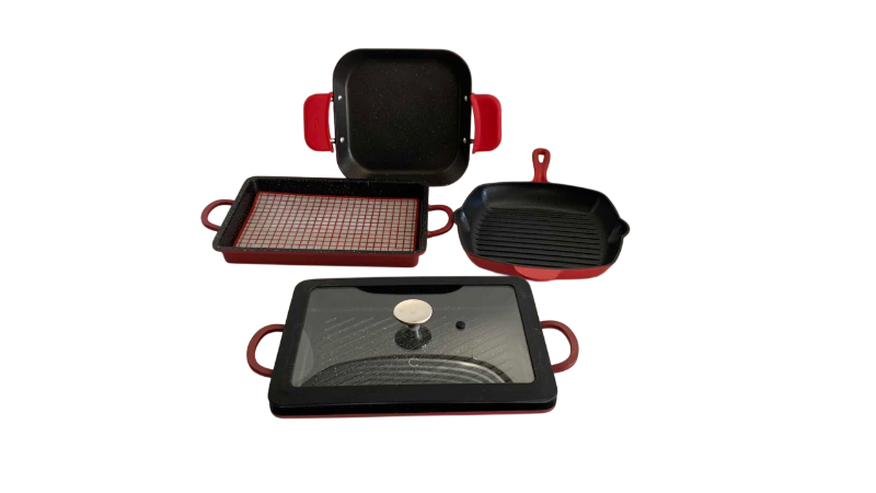 Photo 1 of 4 CAST IRON COOKWARE SET