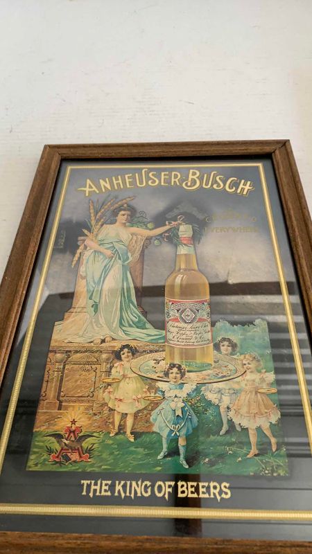 Photo 1 of ANHEUSER BUSCH BEER ARTWORK 9” X 13”