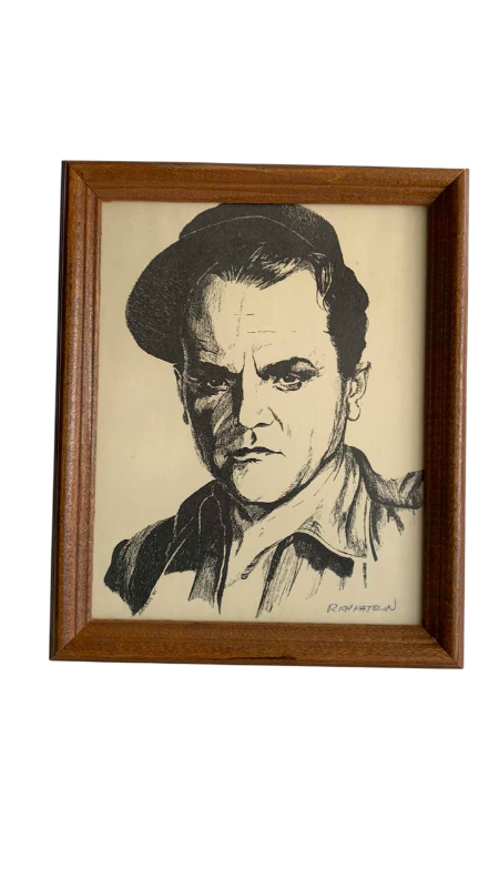 Photo 1 of JAMES CAGNEY SIGNED SKETCH 9” X 12”