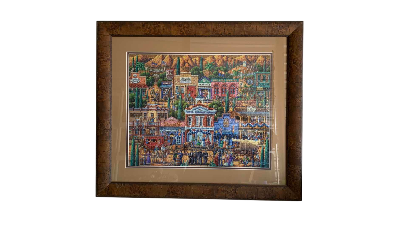 Photo 1 of WILD WEST PUZZLE ARTWORK 28” X 24”