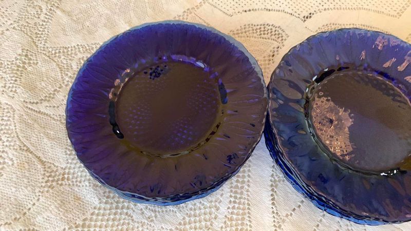 Photo 1 of 12 AVON COBALT SALAD DISHES