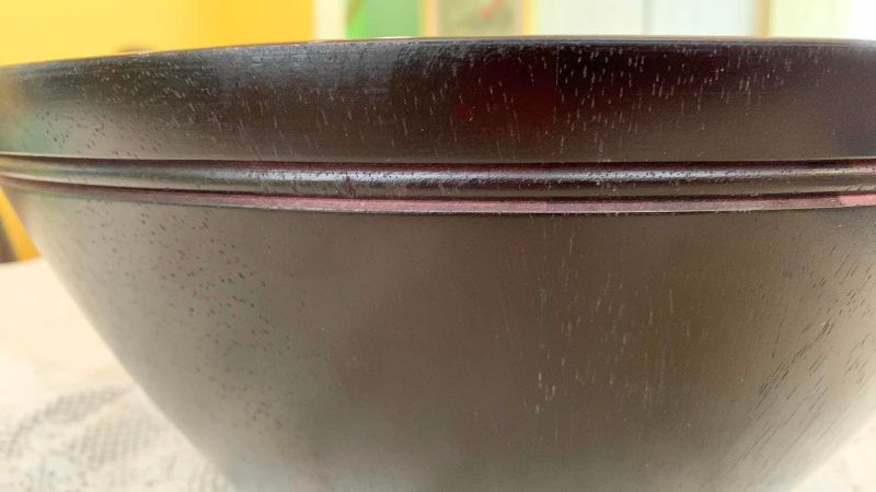 Photo 1 of 3 PIECE CLAY ART WOODEN SALAD BOWL SET