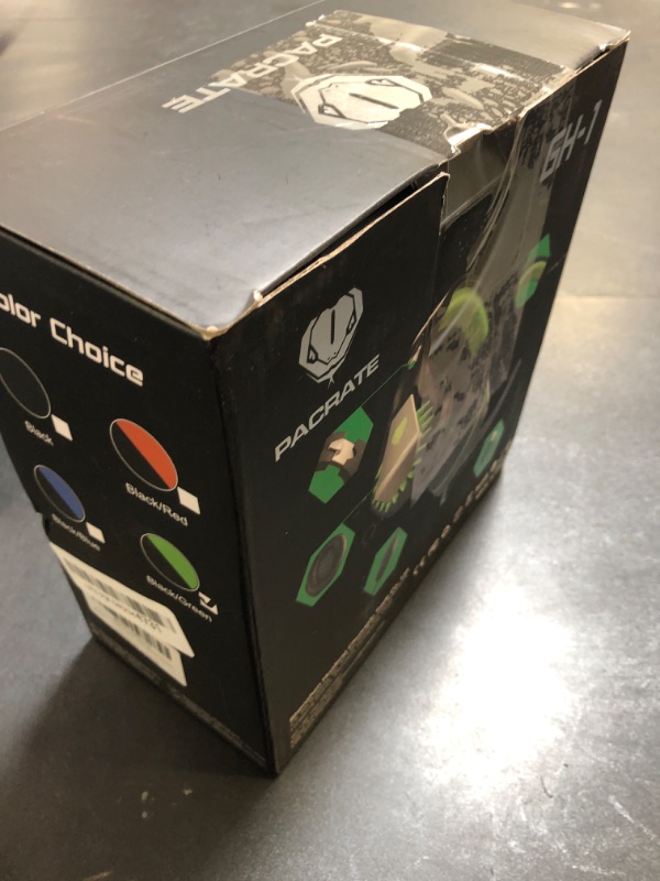 Photo 1 of Pacrate Gaming Headset with Microphone for PC, PS4, PS5, Switch, Xbox Series X/S, Noise Cancelling Gaming Headphones with LED Lights for Kids Adults, Black Green