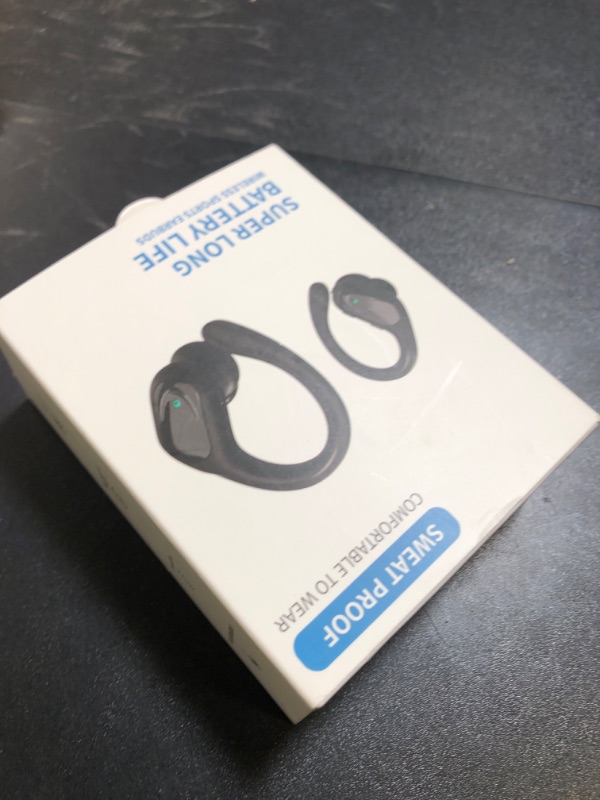 Photo 1 of Wireless Earbuds Bluetooth Headphones 80hrs Playback Ear Buds Power Display with Noise Canceling Mic Headsets for Sports/Workout/Running Black