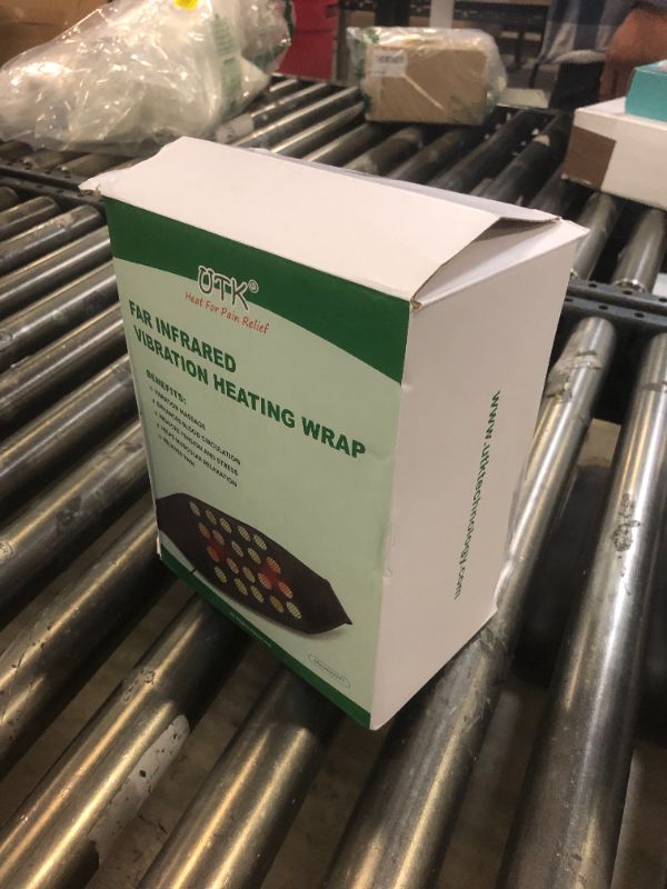 Photo 1 of UTK Far Infrared Vibrating Heating Pad with Vibration Massage for Lower Back Pain. 3 Vibration Modes, Smart Controller, Hot Enough (103?-159?)?Back Pain Relief,S-XXXXL