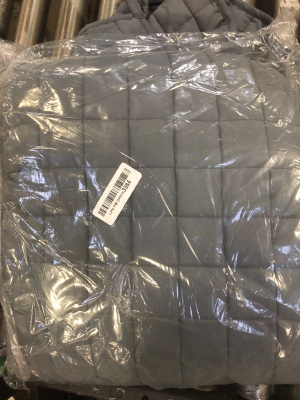 Photo 1 of YnM 20lbs Weighted Blanket for Adults, Breathable Heavy Bed Throw Blanket with Cooling Glass Beads for All Season Use, Ideal for One Person of 190lbs (60x80 Inches, Queen Bed, Dark Grey)
