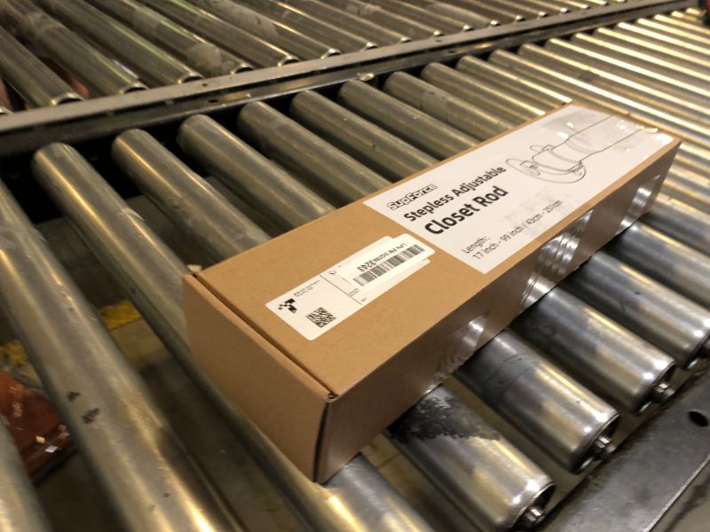 Photo 1 of Closet Rods for Hanging Clothes, 17 to 99 Inches Stepless Adjustable Metal Closet Rod, 1.3 Inches Heavy Duty Clothes Hanging Rod for Closet Wardrobes Laundry RV