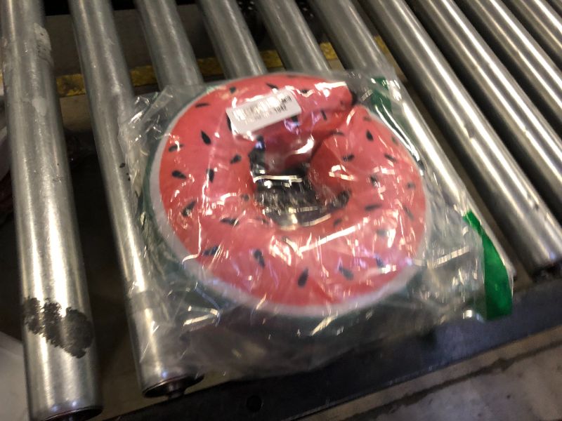 Photo 1 of BENCMATE Protective Inflatable Collar for Dogs and Cats - Soft Pet Recovery Collar Does Not Block Vision (Medium, Watermelom)