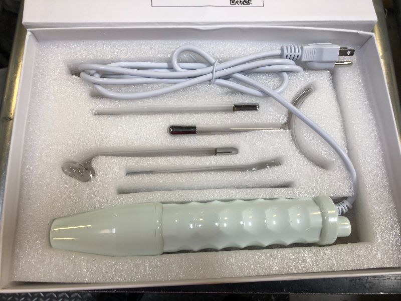 Photo 1 of NuDerma Clinical Skin Therapy Wand - Portable Skin Therapy Machine w 6 Fusion Neon + Argon Wands – Anti Aging - Clarifying - Skin Tightening & Radiance - Wrinkle Reducing