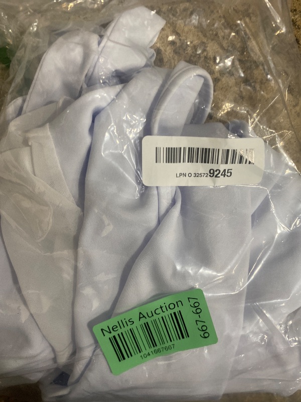 Photo 1 of Tie Front Tops for Women Short Sleeve Basic T Shirts Summer Dressy Casual Eyelet Top Work Blouses White L